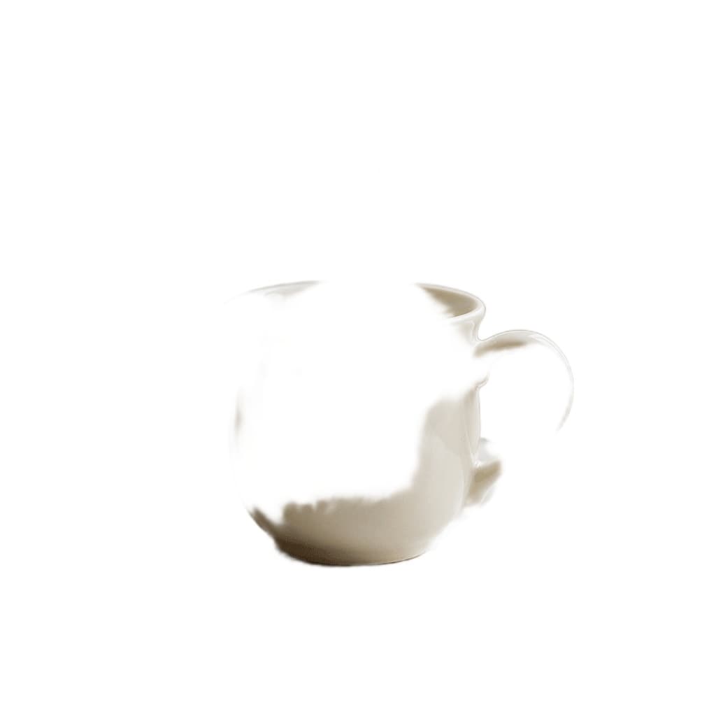 The portrait version of the same mug photo, where most of the mug was wrongly erased into the white background